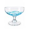Image 4 : 6 Swirl Stemmed Glass Dessert Coupes With Coloured Accents