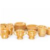 Image 2 : Marigold Depression Glass Dinnerware Set Cups Plates Bowls Creamer Sugar