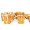 Image 3 : Marigold Depression Glass Dinnerware Set Cups Plates Bowls Creamer Sugar