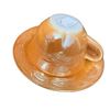 Image 6 : Marigold Depression Glass Dinnerware Set Cups Plates Bowls Creamer Sugar