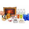 Image 1 : Lot German Beer Stein, MacDonald's Glasses, Milk Bottles, Blue Glassware
