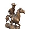 Image 2 : Bronze Cowboy on Horseback Sculpture
