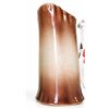 Image 5 : 4 Decorative Vessels: Floral Vase, Planter, Green Creamer, Brown Handled Vase