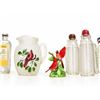 Image 1 : Vintage Kitchenware and Decor, Cracker Jack Tin, Glass Bottles, Ceramic Items