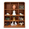 Image 1 : Decorative Figurines, Trinket Boxes, Miniature Hats, and Containers in Cabinet
