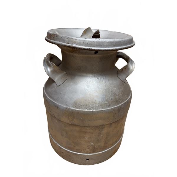 Metal Milk Can With Handles and Lid