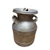 Image 1 : Metal Milk Can With Handles and Lid