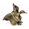 Image 4 : Lot: Metal Duck and Geese Figurines, NBA Trophy, Bottle, Duck Decor