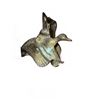 Image 6 : Lot: Metal Duck and Geese Figurines, NBA Trophy, Bottle, Duck Decor