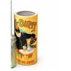 Image 4 : Pair Ceramic Poster-Style Umbrella Stands With Glass Bottle and Wooden Mallet