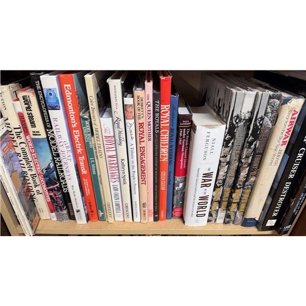 Large Mixed Lot of History, Railways, Science, and Classic Literature Books