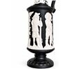 Image 4 : Black Basalt Style Ceramic Pitcher with White Classical Relief Decoration