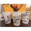 Image 3 : Wooden Rooster Decor Bin With Set Of 3 Humorous Souvenir Canada Shot Glasses