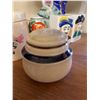 Image 8 : Decorative Ceramic Items Including Lamp, Planter, Vases, and Spice Shakers