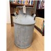 Image 2 : Steel Milk Can with Double Handles and Lid