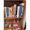 Image 3 : Bookshelf Lot: Canadian History Books, Western Paperbacks, Glass Teapot, Carnation Trays