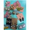 Image 2 : Costume Earrings Lot, Various Designs, Colours, and Materials, 14 Pairs