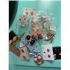 Image 1 : Costume Earrings Lot, Various Styles, Materials, and Carded Sets, 10+ Pairs