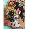 Image 1 : Costume Jewellery Lot Including Earrings, Bracelet, Pins, and Necklace