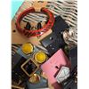 Image 5 : Costume Jewellery Lot Including Earrings, Bracelet, Pins, and Necklace