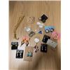Image 1 : Fashion Jewellery Lot Including Earrings, Necklaces, Pendants, and Brooches