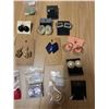Image 3 : Costume Earrings Mixed Styles Including Studs, Dangles, and Clip-Ons