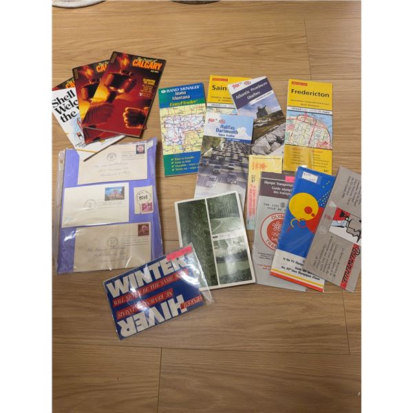 Vintage Travel Maps, Guides, Olympic Memorabilia, First Day Covers, Stamps