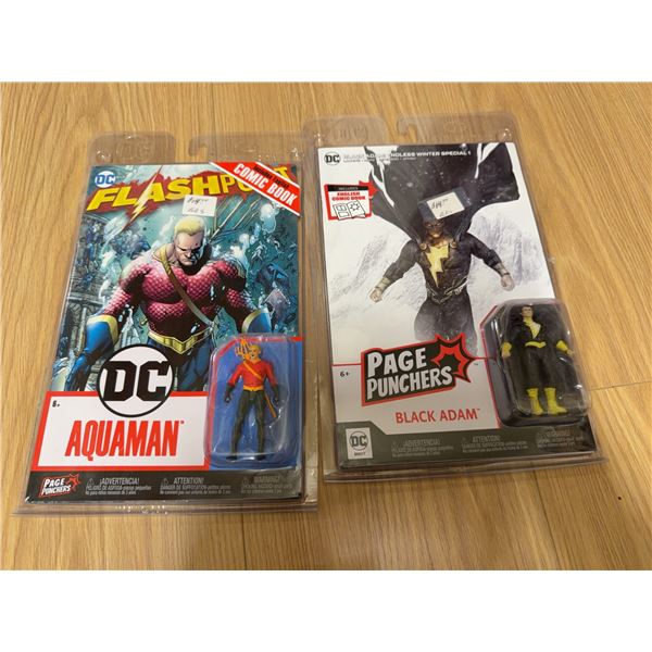 DC Page Punchers Figures: Flashpoint Aquaman and Black Adam With Comics