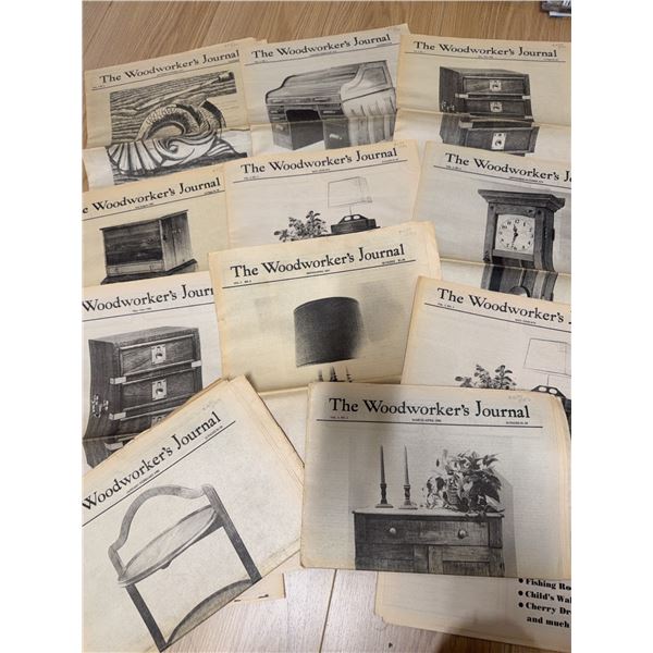 The Woodworker's Journal Vintage Magazine Lot