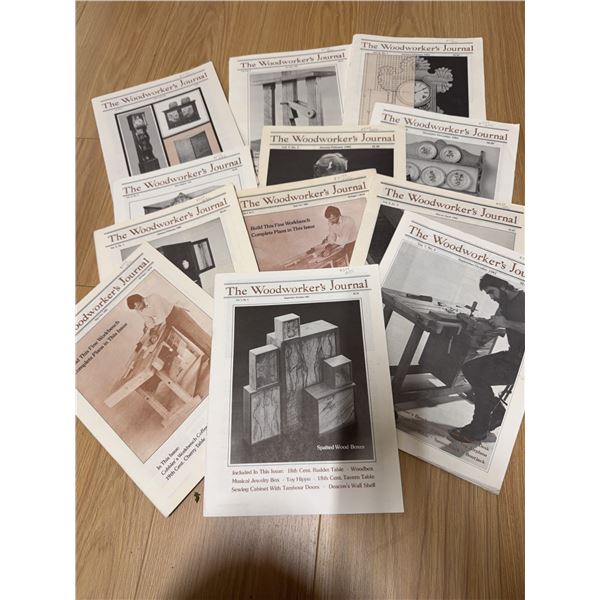 11 The Woodworker's Journal Magazines Various Issues