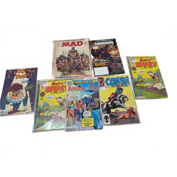 Comic Lot: Looney Tunes, Baby Huey, Conan, Mad Magazine, The Transformers