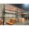 Image 1 : (1) Row of Industrial Pallet Racking 36FTx44"x16FT (4-Uprights, 12-12FT Beams, and 15 Grid Decking)