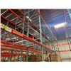 Image 40 : (2) Rows of UFI Industrial Pallet Racking 132FTx44"x16-20FT  (24Uprights, 88-12FT Beams, and 132 Gri