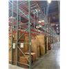 Image 46 : (2) Rows of UFI Industrial Pallet Racking 132FTx44"x16-20FT  (24Uprights, 88-12FT Beams, and 132 Gri