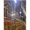 Image 56 : (2) Rows of UFI Industrial Pallet Racking 132FTx44"x16-20FT  (24Uprights, 88-12FT Beams, and 132 Gri