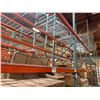 Image 62 : (2) Rows of UFI Industrial Pallet Racking 132FTx44"x16-20FT  (24Uprights, 88-12FT Beams, and 132 Gri