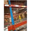 Image 23 : (1) Row of Blue Industrial Pallet Racking 110FTx42"x14 FT  (10-Uprights, 60-12FT Beams)