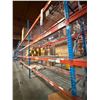 Image 28 : (1) Row of Blue Industrial Pallet Racking 110FTx42"x14 FT  (10-Uprights, 60-12FT Beams)
