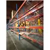 Image 29 : (1) Row of Blue Industrial Pallet Racking 110FTx42"x14 FT  (10-Uprights, 60-12FT Beams)