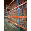 Image 33 : (1) Row of Blue Industrial Pallet Racking 110FTx42"x14 FT  (10-Uprights, 60-12FT Beams)