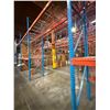 Image 38 : (1) Row of Blue Industrial Pallet Racking 110FTx42"x14 FT  (10-Uprights, 60-12FT Beams)