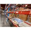 Image 7 : (1) Row of Blue Industrial Pallet Racking 110FTx42"x14 FT  (10-Uprights, 60-12FT Beams)