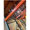Image 18 : (1) Row of UFI Industrial Pallet Racking 32FTx44"x12-16FT  (4-Uprights, 10-12FT Beams, and 15 Grid D