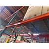 Image 9 : (1) Row of UFI Industrial Pallet Racking 32FTx44"x12-16FT  (4-Uprights, 10-12FT Beams, and 15 Grid D
