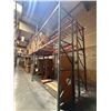 Image 1 : (2) Rows of UFI Industrial Pallet Racking 144FTx44"x20FT  (26-Uprights, 96-12 Beams, and 144 Grid De