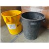 Image 1 : Pair of Uline 55 Gallon Trash Cans