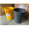 Image 2 : Pair of Uline 55 Gallon Trash Cans