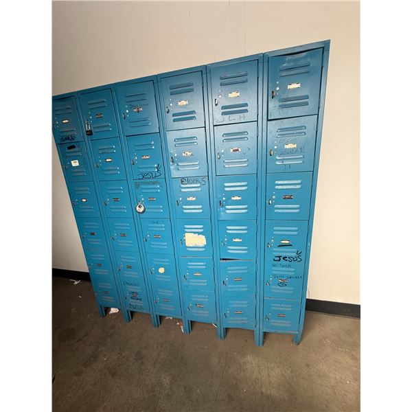 Blue 36 Door Locker Unit 72"x12"x78"