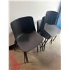 Image 1 : (6) Black Poly Molded Chairs