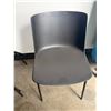 Image 9 : (6) Black Poly Molded Chairs